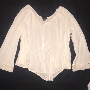 Joe Boxer Flowy White Blouse